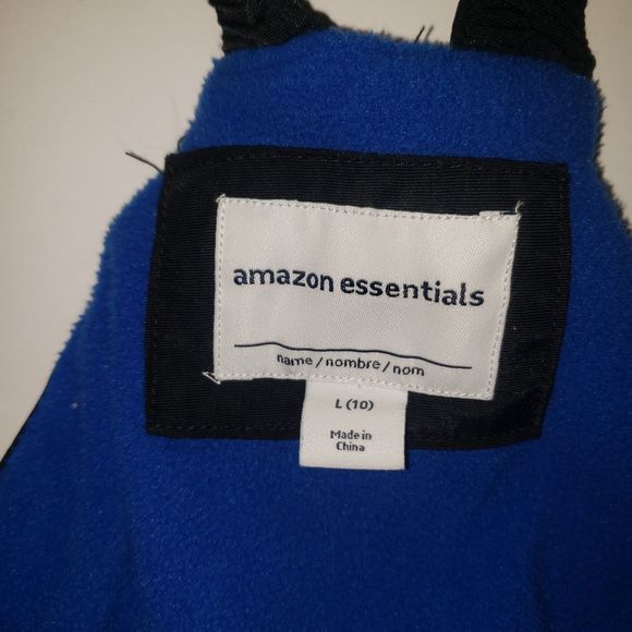Amazon Essentials Black Overall Snow Pants Size Large - Picture 3 of 5